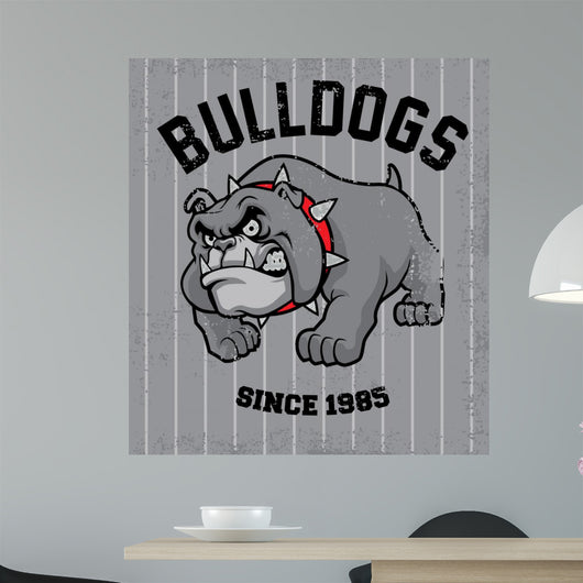 vintage bulldog mascot 