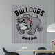vintage bulldog mascot 
