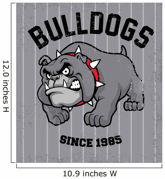 vintage bulldog mascot 