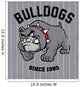 vintage bulldog mascot 
