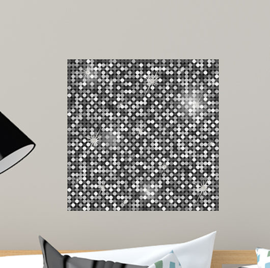 Silver Seamless Pattern Wall Decal