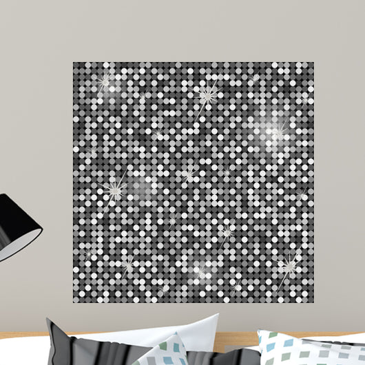 Silver Seamless Pattern Wall Decal