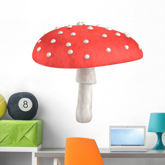 realistic 3d render of poison mushroom Wall Mural