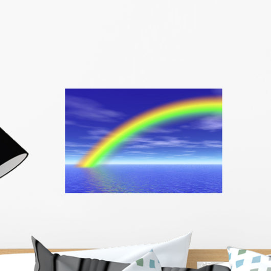 rainbow in the sea Wall Mural