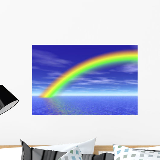 rainbow in the sea Wall Mural
