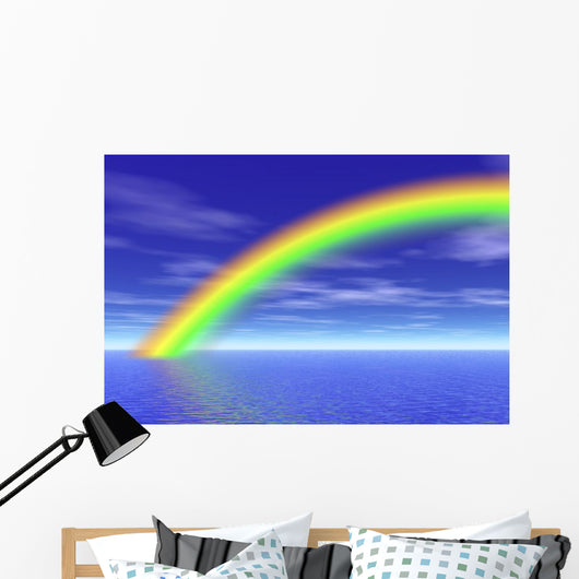 rainbow in the sea Wall Mural