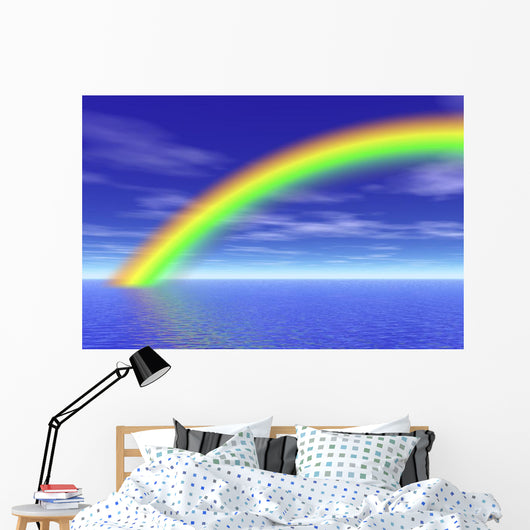 rainbow in the sea Wall Mural
