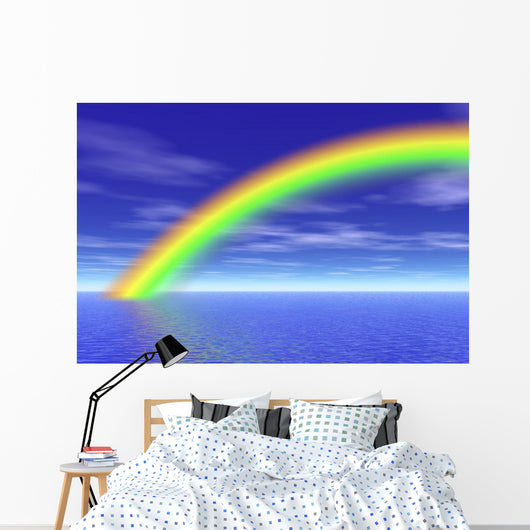 rainbow in the sea Wall Mural