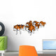 Red Husky Sled Wall Decal