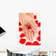 beautiful hands with french manicure Wall Mural