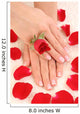 beautiful hands with french manicure Wall Mural