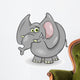 cute elephant cartoon illustration Wall Decal