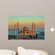 Blue mosque in Istanbul in sunset Wall Mural