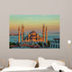 Blue mosque in Istanbul in sunset Wall Mural