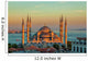 Blue mosque in Istanbul in sunset Wall Mural
