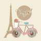 bicycle design Wall Mural