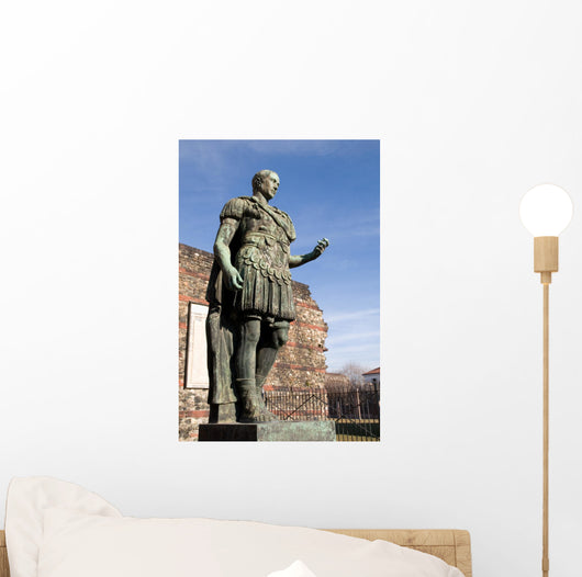 Statue of Julius Caesar in Turin Italy Wall Mural