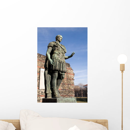 Statue of Julius Caesar in Turin Italy Wall Mural