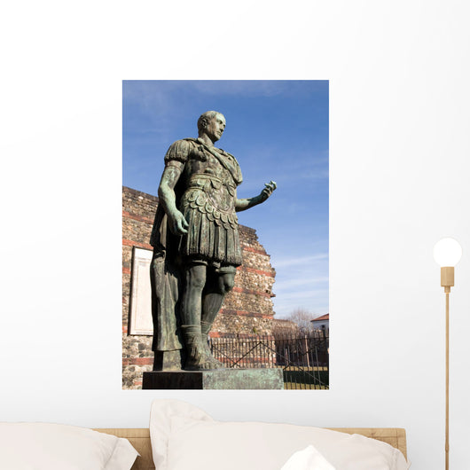 Statue of Julius Caesar in Turin Italy Wall Mural