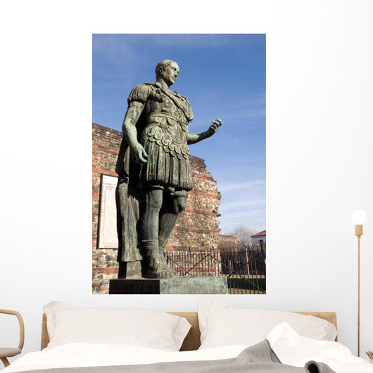 Statue of Julius Caesar in Turin Italy Wall Mural