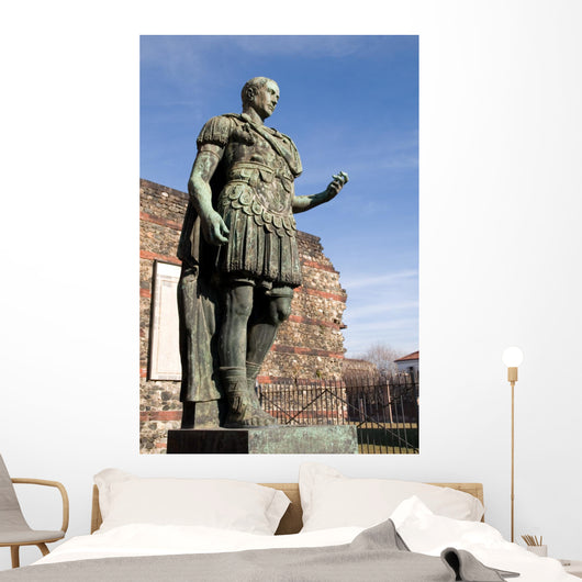 Statue of Julius Caesar in Turin Italy Wall Mural
