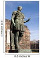 Statue of Julius Caesar in Turin Italy Wall Mural