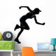 Woman Runner Jogger Silhouette Wall Decal