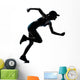 Woman Runner Jogger Silhouette Wall Decal