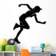 Woman Runner Jogger Silhouette Wall Decal