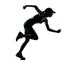 Woman Runner Jogger Silhouette Wall Decal