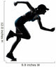 Woman Runner Jogger Silhouette Wall Decal