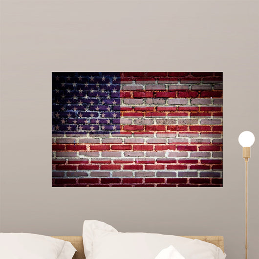 brick wall flag 