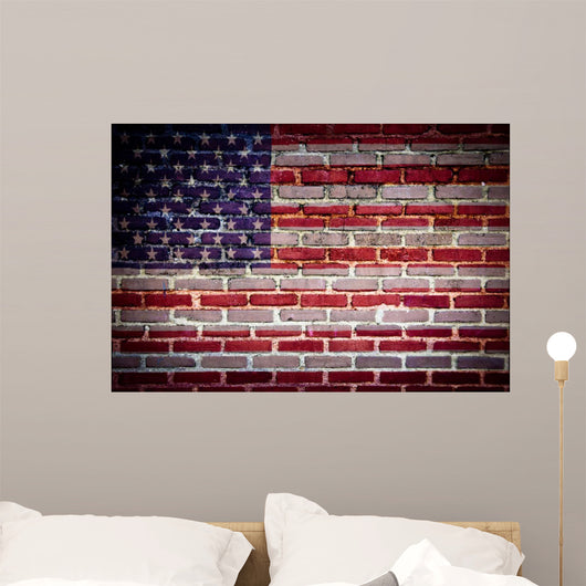 brick wall flag 
