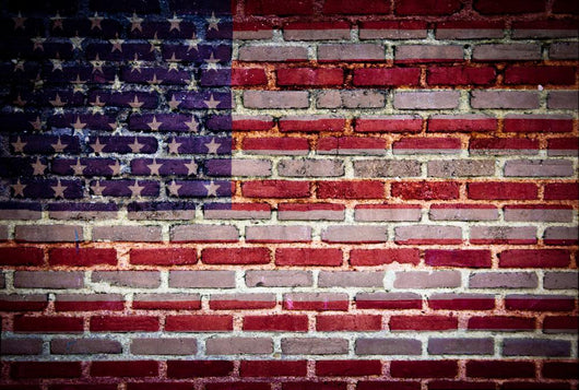brick wall flag 