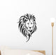 Lion Head Tattoo Vector Wall Decal
