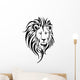 Lion Head Tattoo Vector Wall Decal