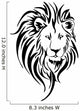 Lion Head Tattoo Vector Wall Decal