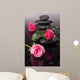 Spa stone and rose flowers still life. Healthcare concept. 