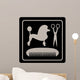 poodle dog, scissors and comb black icon 
