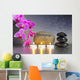 Japanese garden with stone of harmony Wall Mural
