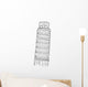 leaning tower of Pisa Wall Decal