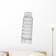 leaning tower of Pisa Wall Decal