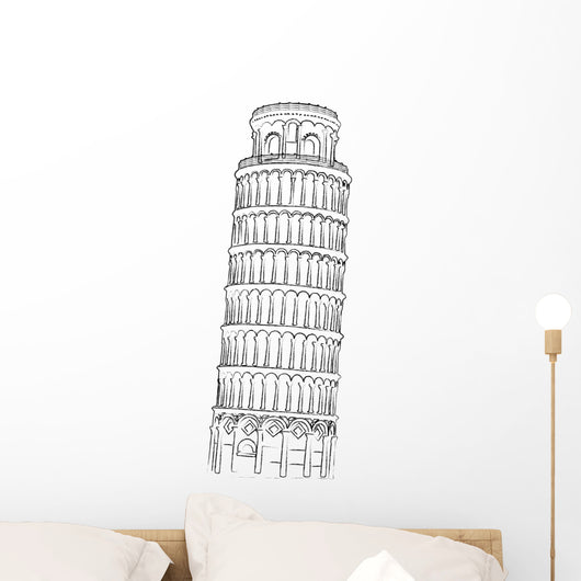 leaning tower of Pisa Wall Decal