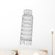 leaning tower of Pisa Wall Decal