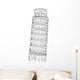 leaning tower of Pisa Wall Decal