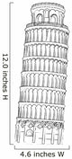 leaning tower of Pisa Wall Decal