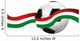 Hungarian Soccer Ball Wall Decal