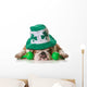 St Patricks Day Dog Wall Decal
