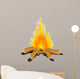 Campfire Vector Wall Decal