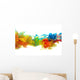 Colorful ink in water Wall Decal